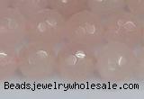 CRQ292 15.5 inches 12mm faceted round rose quartz gemstone beads