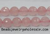 CRQ30 15.5 inches 10mm faceted round natural rose quartz beads