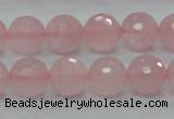 CRQ31 15.5 inches 12mm faceted round natural rose quartz beads