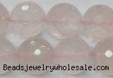 CRQ38 15.5 inches 18mm faceted round natural rose quartz beads