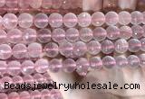 CRQ445 15.5 inches 10mm faceted round rose quartz beads