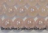 CRQ505 15.5 inches 14mm round AB-color rose quartz beads