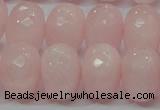 CRQ51 15.5 inches 15*20mm faceted rondelle natural rose quartz beads