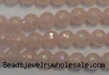 CRQ512 15.5 inches 8mm faceted round AB-color rose quartz beads