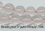 CRQ54 15.5 inches 14mm round natural rose quartz beads wholesale