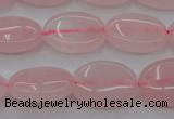 CRQ609 15.5 inches 10*14mm oval rose quartz beads wholesale