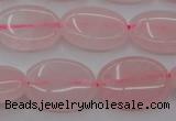 CRQ610 15.5 inches 12*16mm oval rose quartz beads wholesale