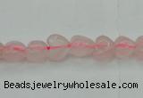 CRQ630 15.5 inches 8*8mm heart rose quartz beads wholesale