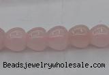 CRQ688 15.5 inches 10*10mm apple-shaped rose quartz beads