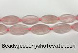 CRQ759 15.5 inches 25*40mm oval rose quartz beads