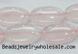 CRQ78 15.5 inches 13*25mm oval natural rose quartz beads wholesale