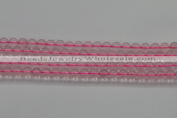 CRQ855 15.5 inches 6mm round natural rose quartz gemstone beads