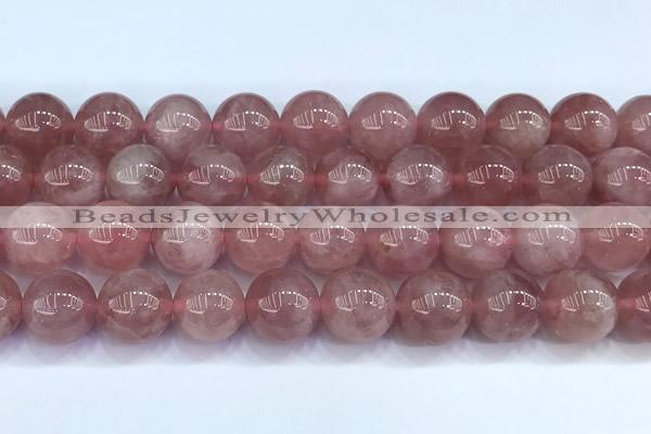 CRQ894 15 inches 12mm round Madagascar rose quartz beads