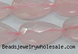 CRQ90 15.5 inches 20*30mm faceted teardrop natural rose quartz beads