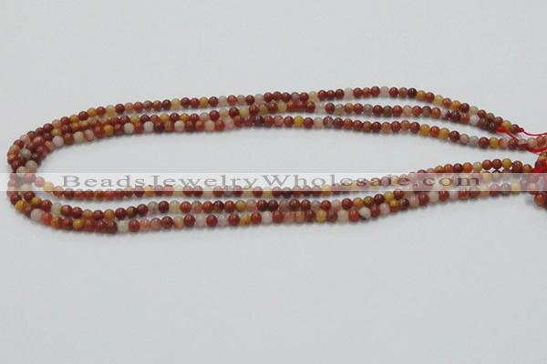 CRS01 15.5 inches 4mm round rainbow stone beads wholesale