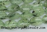 CRU102 15.5 inches 10*14mm oval green rutilated quartz beads