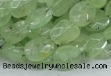 CRU118 15.5 inches 10*12mm faceted freeform green rutilated quartz beads