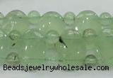 CRU135 13*18mm oval & round double drilled green rutilated quartz beads