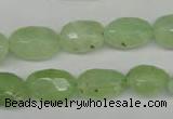 CRU179 9*11mm – 12*18mm faceted nuggets green rutilated quartz beads