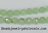 CRU200 15.5 inches 6mm faceted round green rutilated quartz beads