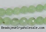 CRU203 15.5 inches 12mm faceted round green rutilated quartz beads