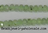 CRU206 15.5 inches 5*8mm faceted rondelle green rutilated quartz beads