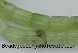 CRU227 15.5 inches 10*14mm tube green rutilated quartz beads