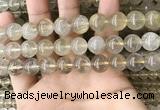 CRU633 15.5 inches 12mm round golden rutilated quartz beads