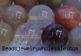 CRU755 15.5 inches 14mm round Multicolor rutilated quartz beads