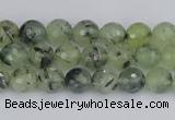 CRU800 15.5 inches 4mm faceted round prehnite gemstone beads