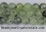 CRU801 15.5 inches 6mm faceted round prehnite gemstone beads