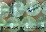 CRU813 15.5 inches 10mm round green rutilated quartz beads