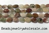 CRU921 15.5 inches 10*14mm oval mixed rutilated quartz beads wholesale