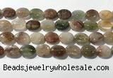 CRU923 15.5 inches 13*18mm oval mixed rutilated quartz beads wholesale