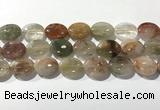 CRU924 15.5 inches 15*20mm oval mixed rutilated quartz beads wholesale