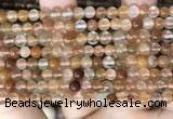 CRU943 15.5 inches 5mm round mixed rutilated quartz beads