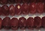 CRZ1029 15.5 inches 3*5mm faceted rondelle AAA grade ruby beads