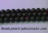 CRZ1113 15.5 inches 10mm round imitation ruby zoisite beads wholesale