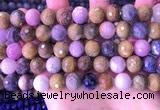 CRZ1144 15.5 inches 10mm faceted round ruby sapphire beads