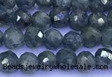 CRZ1174 15 inches 4mm faceted round sapphire beads