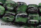 CRZ15 15.5 inches 15*15mm square ruby zoisite gemstone beads wholesale