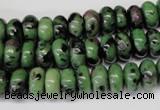 CRZ21 15.5 inches 5*10mm rondelle ruby zoisite gemstone beads