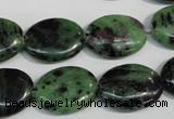 CRZ61 15.5 inches 15*20mm oval ruby zoisite gemstone beads