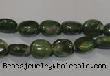 CRZ611 15.5 inches 8*10mm oval New ruby zoisite gemstone beads