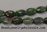 CRZ612 15.5 inches 8*12mm oval New ruby zoisite gemstone beads