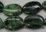 CRZ62 15.5 inches 18*25mm oval ruby zoisite gemstone beads