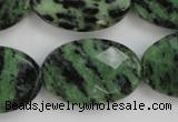 CRZ714 15 inches 20*30mm faceted oval ruby zoisite gemstone beads