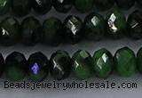 CRZ754 15.5 inches 5*8mm faceted rondelle ruby zoisite beads