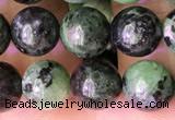 CRZ772 15.5 inches 8mm round ruby zoisite beads wholesale