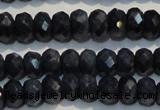 CRZ976 15.5 inches 4*6mm faceted rondelle A grade sapphire beads